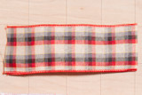 #9 Gingerbread Plaid Xmas Ribbon - Wired Edge (20yd)