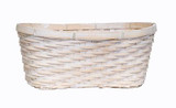14in Long Oval Planter Basket - Whitewash