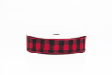 #9 Buffalo Plaid Xmas Ribbon - Wired Edge (20yd)