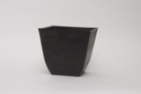 7.8x7.8in Recycled Plastic Square Pot with Round Bottom