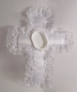 Satin Cross Pillow with Cup - Never Wilt