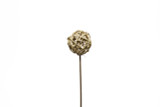 6cm Lata Ball on 18in Stem - Natural (5pk)