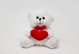 6.5in Tall Sweety Bear Plush with Heart  Vase Hugging