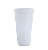 11in Tall Giselle Glass Vase - White