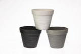 12in Wide Recycled Plastic Planter Pot (Assorted)