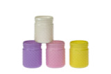 5in Tall Hobnail Glass Jars - Creamsicle (Assorted)