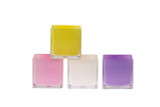 4in Cube Glass Vases - Creamsicle (Assorted)