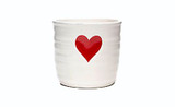 5in Wide Adoration Pot with Red Heart