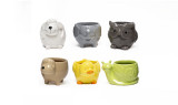 6in Long Baby Animal Ceramic Pots (Set of 6)