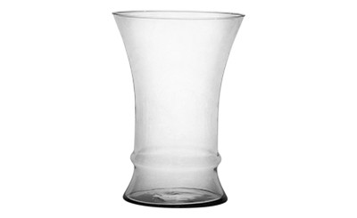 13in Tall Titanic Clear Glass Vase