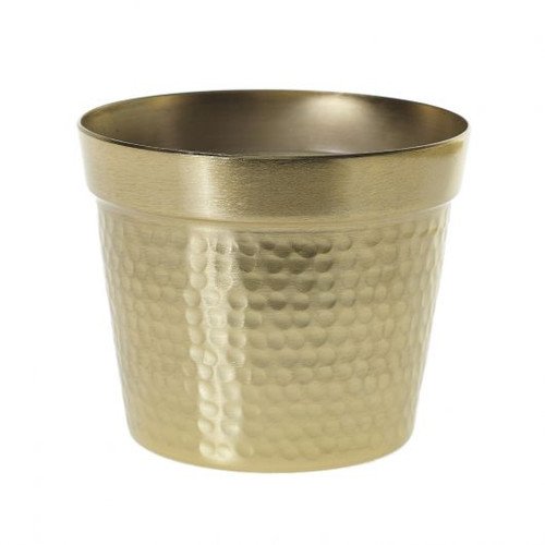 5.5in Wide Cato Metal Pot - Gold