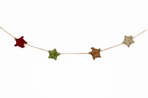 66in Yarn Star Tree Garland x8 - Multi