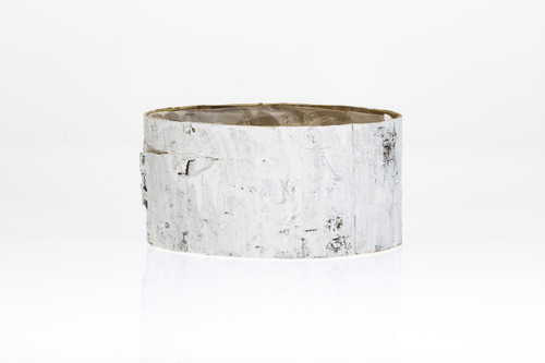 10in Wide Birch Bark Pot Cover Basket