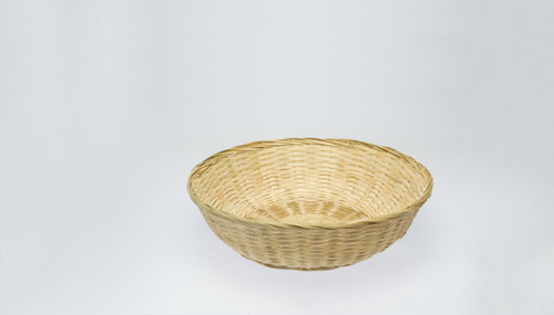 14.5in Wide Bamboo Rice Bowl Basket