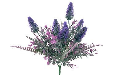 13in Fern Thistle Bush - Purple