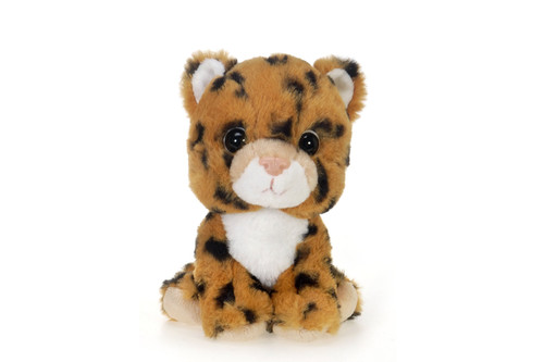 7in Tall Bean Bag Leopard Plush