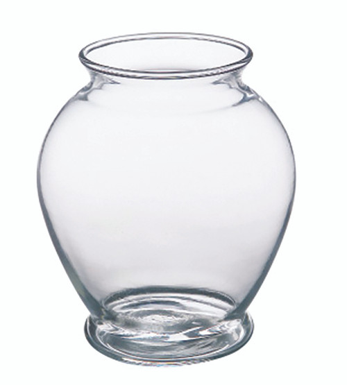 5in Tall Ginger Jar Glass Vase