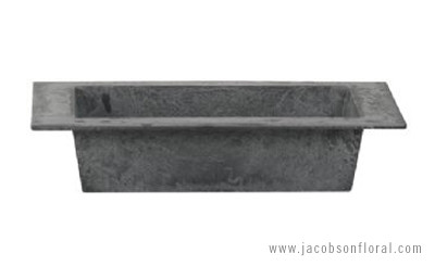 12.75in Long Recycled Plastic Rectangular Design Tray - Slate