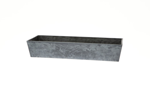 14.25in Long Recycled Plastic Rectangular Design Tray - Slate