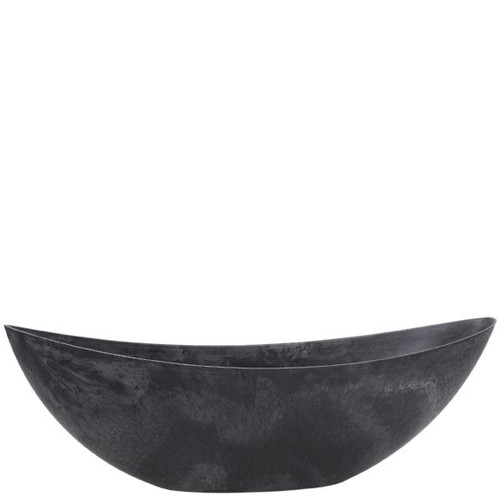 26in Long Recycled Plastic Boat Planter - Slate