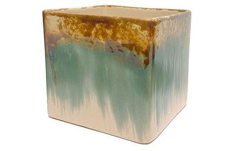 4.25in Wide Deluge Cylinder Ceramic Pot