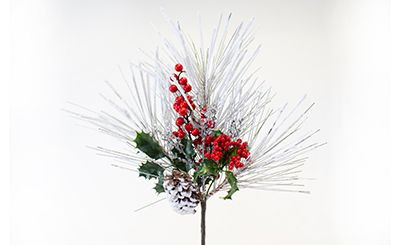 18in Snow Day Spray x3 - Red White