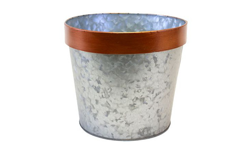 7.5in Wide Fall Copperhead Tin Pot Cover