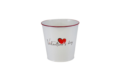 5in Happy Valentines Day Tin Pot Cover