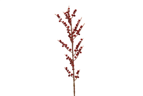 28in Waterproof Dark Red Naked Berry Branch