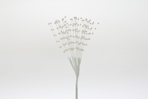 3mm Pearl Spray Pick (Pack of 12) - White