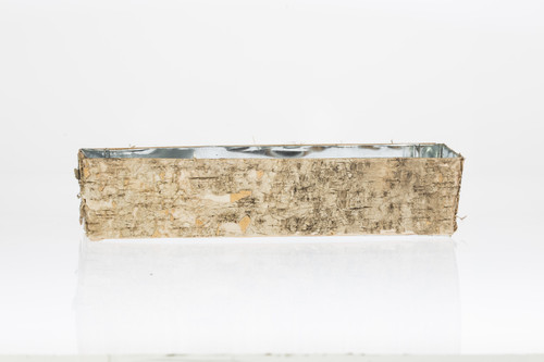 17in Long Birch Bark Planter Basket