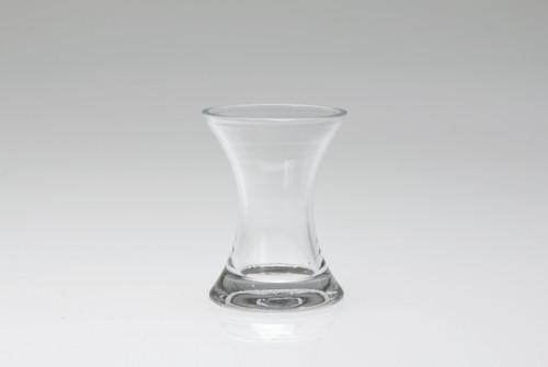 4in Tall X-Shape Clear Glass Vase