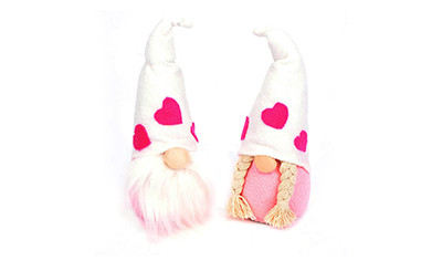 9.5in Valentine Gnome Plush (Assorted)