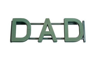 "DAD" Oasis Foam Frame - 31L x 11H