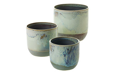 5.25in Wide Caribe Ceramic Pot