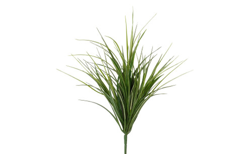20in PE Grass Bush x4 - Green White
