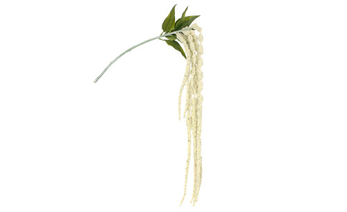 48in Flocked Hanging Amaranthus Spray x6 - Cream