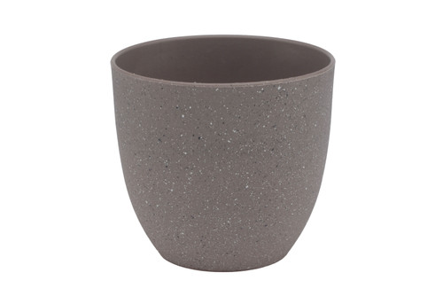 7in Tall Granite Look Plastic Pot