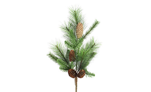 30in Mixed Pine Spray with Cones