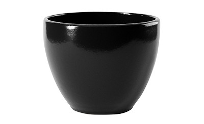 6.5in Wide Memphis Ceramic Pot - Black
