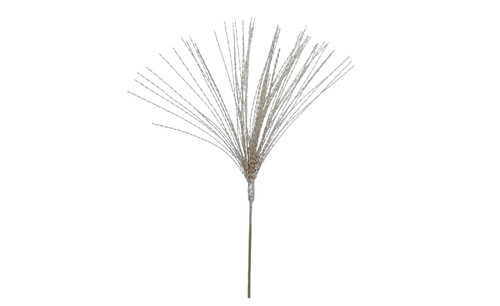 25in Glitter Tinsel Spray - Gold