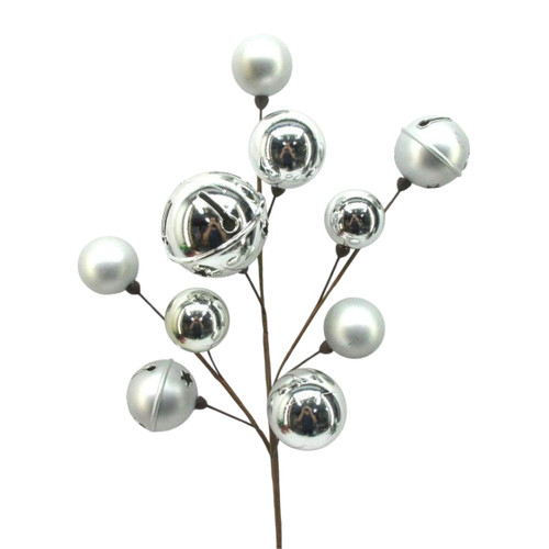 27in Bell Ball Spray - Silver
