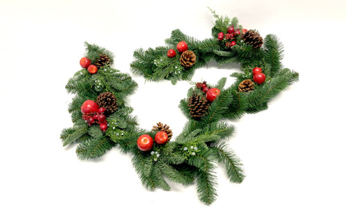 6ft Fruit Cake Decorated Garland, 69 Tips