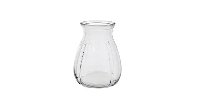 5in Tall Midge Clear Glass Vase