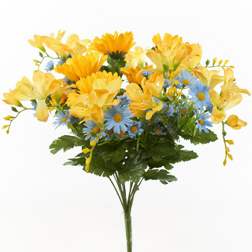 18in Sunflower Freesia Daisy Bush x14 - Mixed