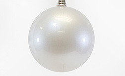 250mm Plastic Display Ball - Pearl White