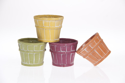 5.5in Wide Splitwood Basket Pot Covers - Assorted Fall