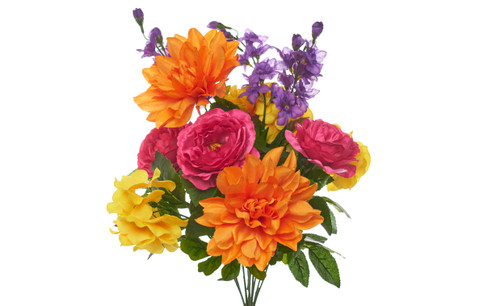 Dahlia Hydrangea Delphinium Bush - Spring Melody