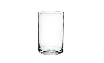 8in Tall Square Clear Glass Vase - Jacobson