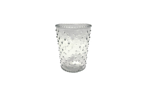 5in Tall Anya Hobnail Clear Glass Vase